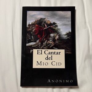 El Cantar del Mio Cid Paperback Book - Black Cover with Artwork